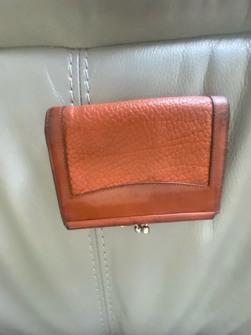 Vintage Dooney & Bourke Pebbled Leather Wallet in Cognac - Picture 2 of 5